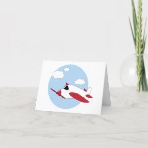 Airplane Letterpress Thank You Card