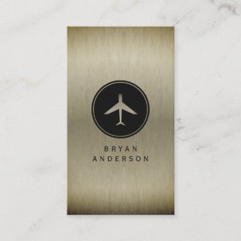 Airplane Logo Business Card by istanbuldesign at Zazzle
