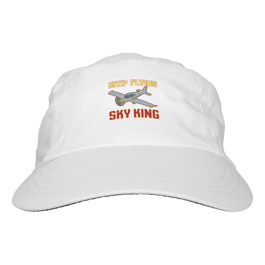 Airplane Lover Keep Flying Sky King Hat (Front)