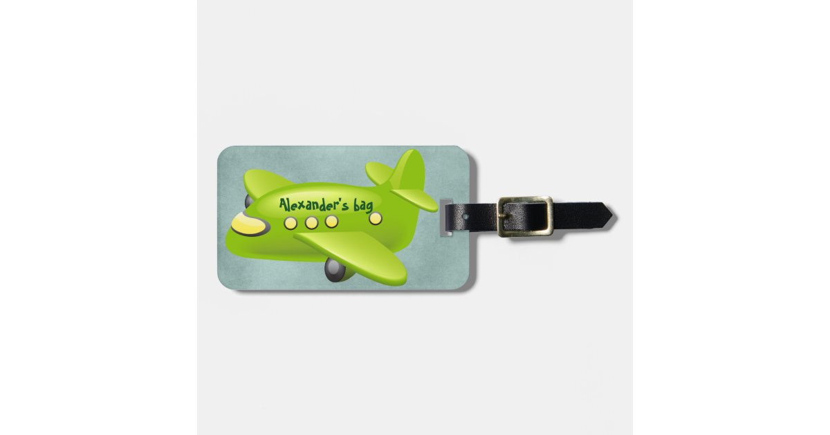 Airplane luggage tag (personalize) | Zazzle.com