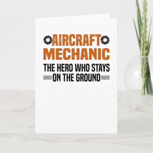 Airplane Mechanic Aircraft Engineer Engineer Card