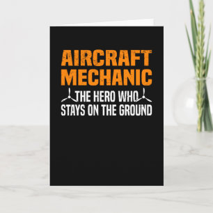 Airplane Mechanic Aircraft Engineer Engineer Card