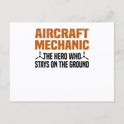 Airplane Mechanic Aircraft Engineer Engineer Postcard