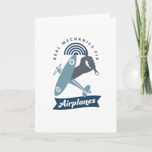 Airplane Mechanic Aircraft Technician Fun Card