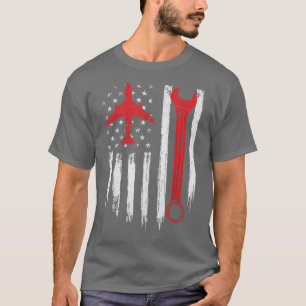 Airplane Mechanic Tools Aviation Technician Plane T-Shirt