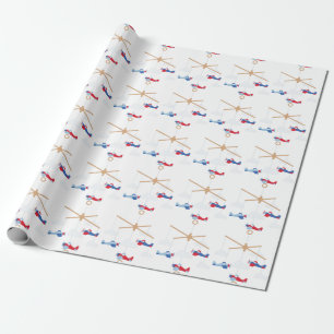 Airplane Mobile Wrapping Paper