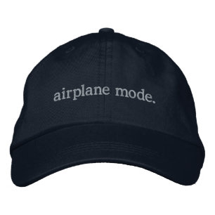 Airplane Mode Minimal Funny Baseball Hat Gift
