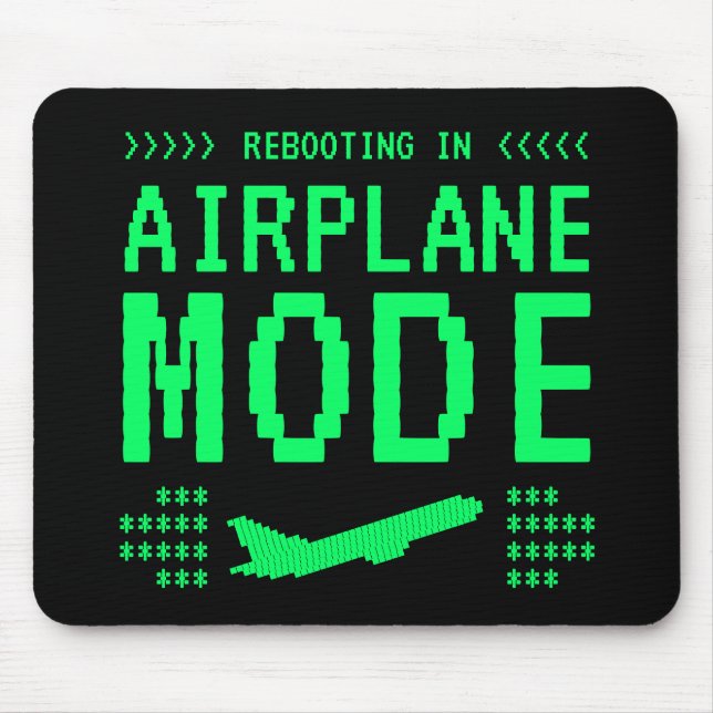 Airplane Mode Mouse Pad (Front)