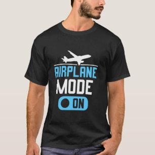 Airplane Mode On Aviator Aviation Pilot Long Sleev T-Shirt
