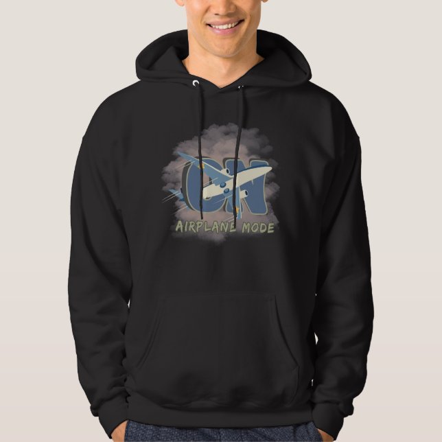 Airplane Mode ON – Funny Travel  Hoodie (Front)