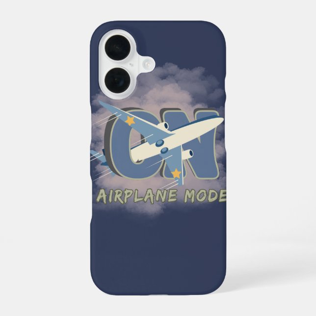 Airplane Mode ON – Funny Travel iPhone Case (Back)