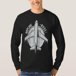 Airplane Mode Pilot Airplane Plane Aviation Ragla T-Shirt