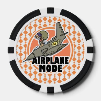 Airplane Mode Poker Chips by doozydoodles at Zazzle