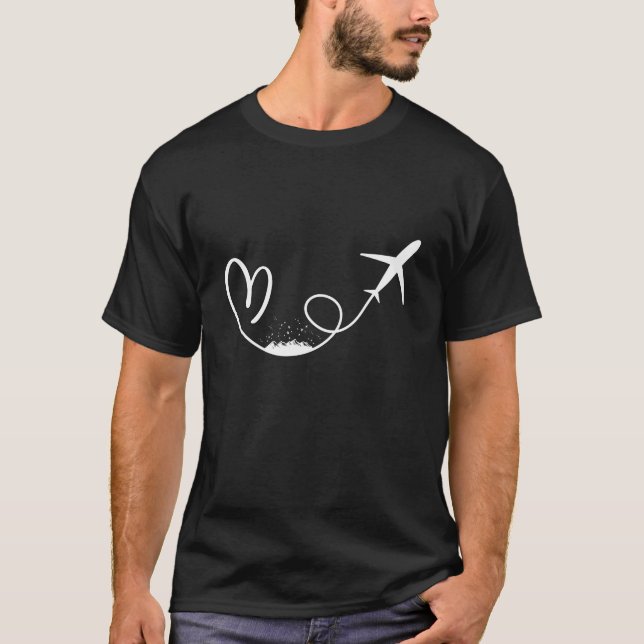 Airplane Mode Shirt, Airplane Mode, Travel Shirt,  T-Shirt (Front)