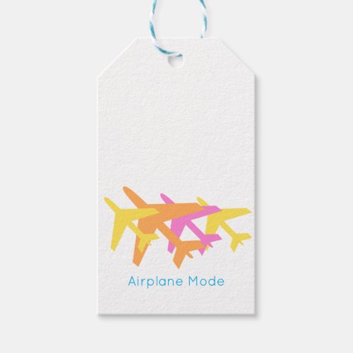 Airplane Mode Travel Airline Pilot Crew Adventure Gift Tags