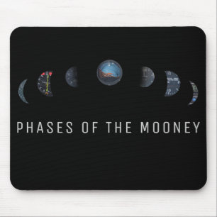 Airplane mouse pad, phases of mooney instruments pad