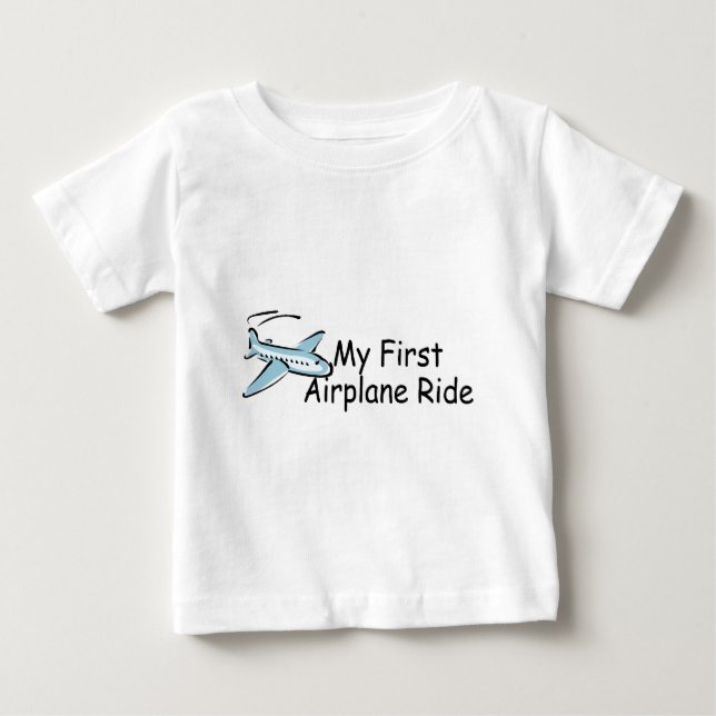 Airplane My First Airplane Ride Baby T-Shirt (Front)