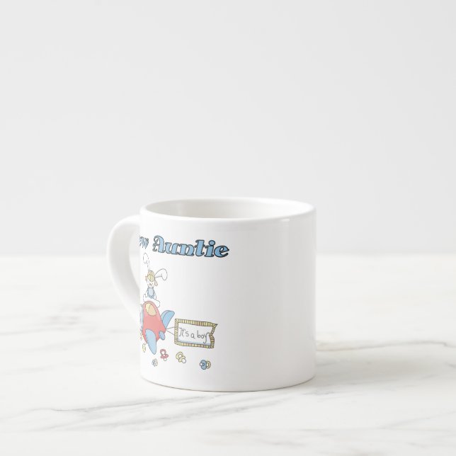 Airplane New Aunt of Boy T-shirts and Gifts Espresso Cup (Front Left)