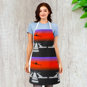 Airplane Night Landing Apron