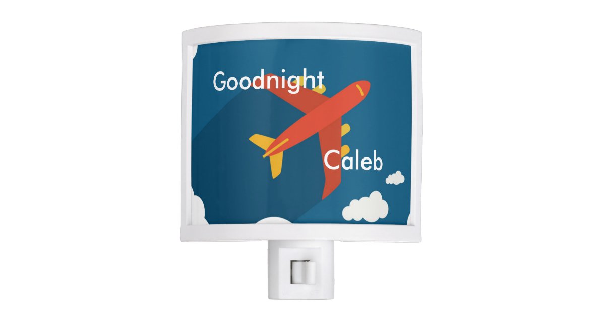 Airplane Nursery Boy S Room Personalized Night Light Zazzle Airplane Nursery Boy S Room Personalized Night Light Zazzle