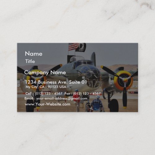Airplane On Airshow Business Card