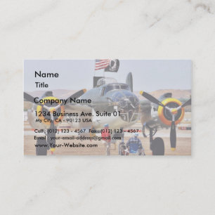 Airplane On Airshow Business Card