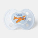 Airplane Pacifier With Baby&#39;s Name at Zazzle