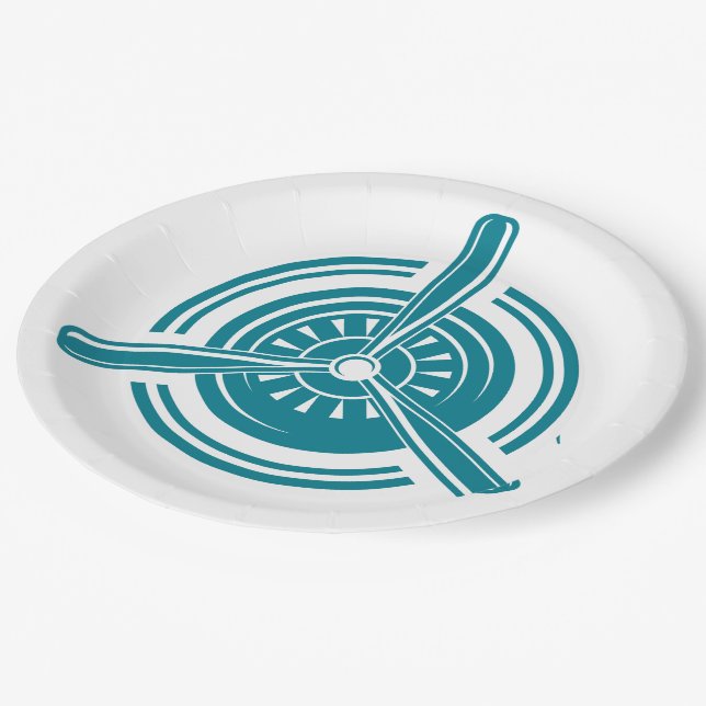Airplane Paper Plates (Angled)