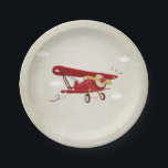 Airplane Paper Plates Travel Adventure Shower<br><div class="desc">♥ A perfect addition to your party! Airplane theme.</div>