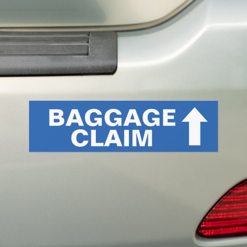 Airplane Party Signs, Airport Terminal Birthday Bumper Sticker