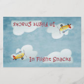 Airplane Party Snack Bag Topper - Blue (Front)
