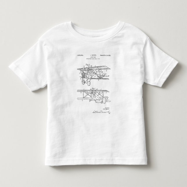 Airplane Patent Diagram T-Shirt (Front)