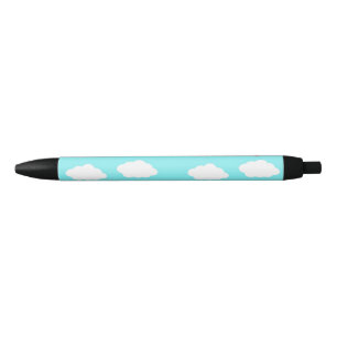 Airplane pattern on blue pen