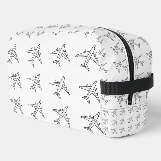 Airplane Pattern Pouch (Left Corner)