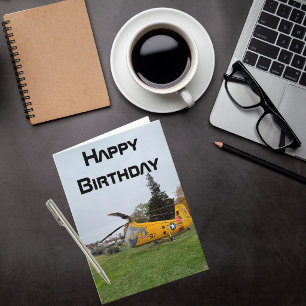 Airplane photo, Cool Aviation Birthday Card