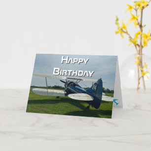 Airplane photo, Cool Aviation Pilot Birthday Card
