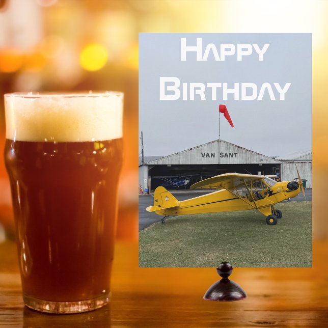 Airplane photo, Cool Aviation Pilot Birthday Card (Creator Uploaded)