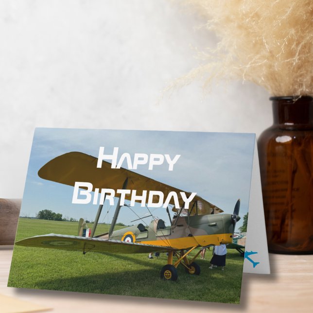Airplane photo, Cool Aviation Pilot Birthday Card (Creator Uploaded)