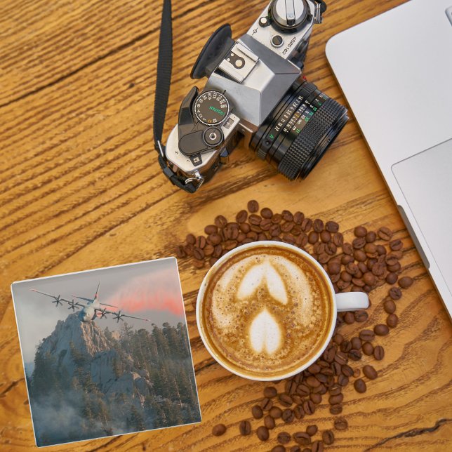 Airplane Photo, Cool Fun Aviation Glass Coaster (Creator Uploaded)