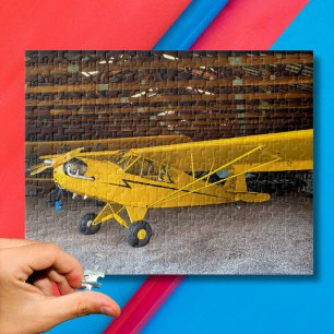 Airplane Photo Family Game Night Pilot Aviation Jigsaw Puzzle