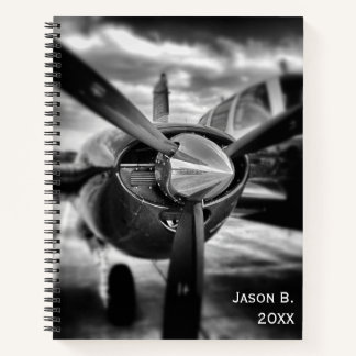 Airplane Photo Pilot Aviator Fun Aviation Custom  Notebook