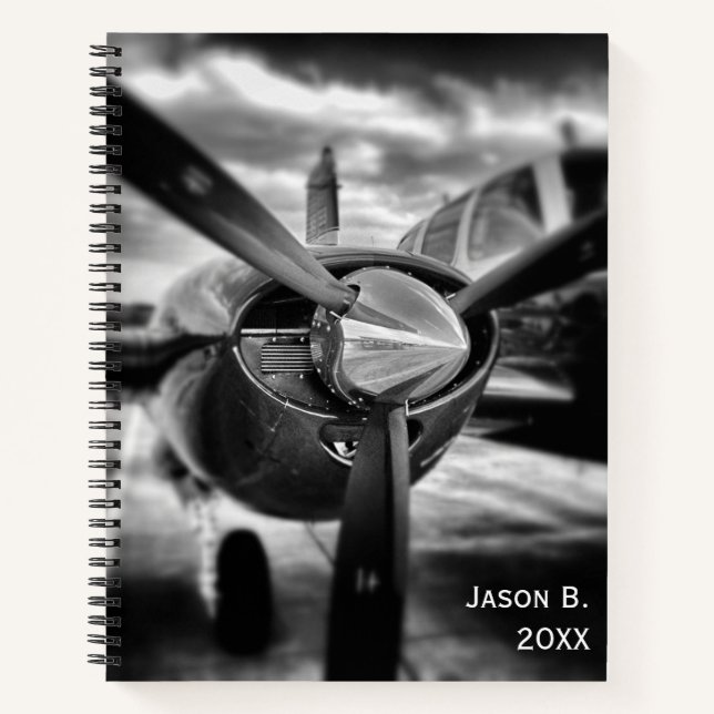 Airplane Photo Pilot Aviator Fun Aviation Custom  Notebook (Front)