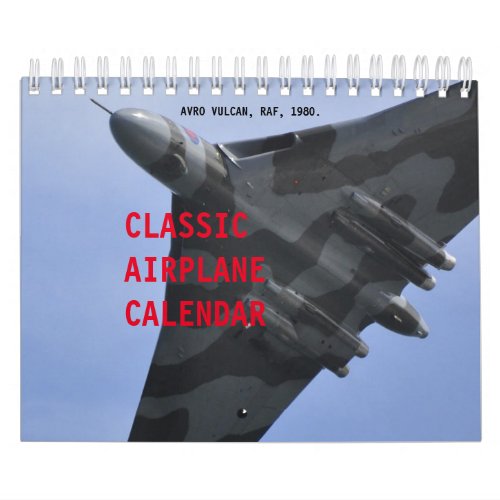 Airplane Photos Calendar