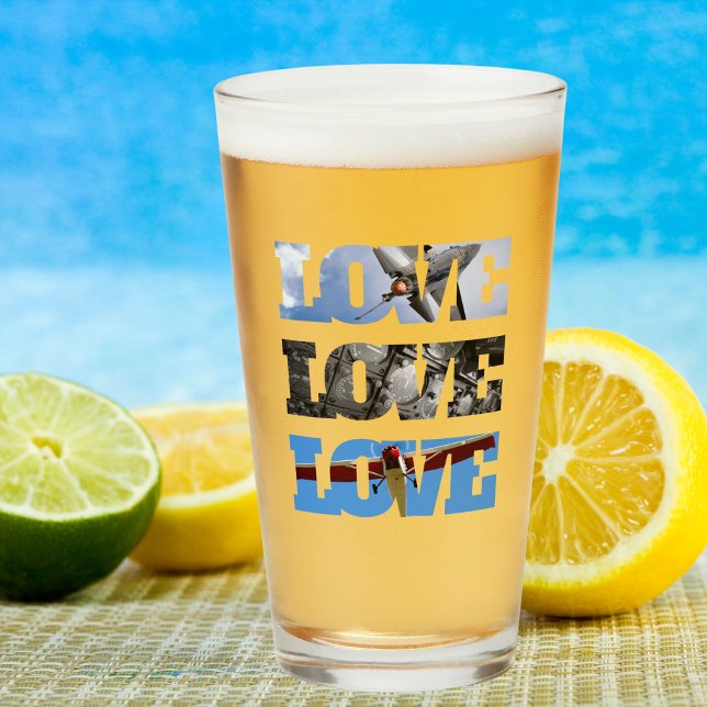 Airplane Photos in LOVE frame, Aviation Simple Glass (Creator Uploaded)