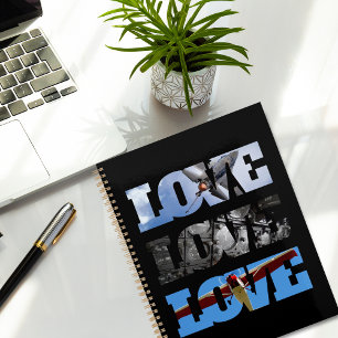 Airplane Photos in LOVE frame, Aviation Simple Planner