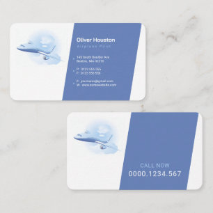 Airplane Pilot   Aviation Business Card