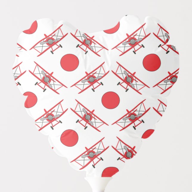 Airplane Pilot Aviation Lovers Balloon (Front)