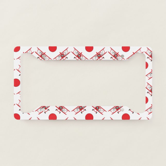 Airplane Pilot Aviation Lovers License Plate Frame (Front)