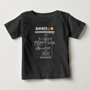 Airplane Pilot Aviation Trouble Shooting Guide Baby T-Shirt