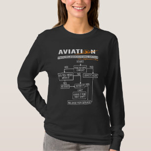 Airplane Pilot Aviation Trouble Shooting Guide T-Shirt